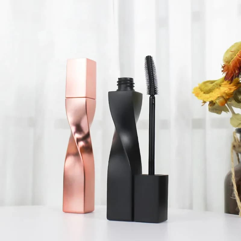 15 ml Empty Bottle Black Eyelash Tube Mascara Fiala Cream/Contenitore Reusable Bottles Rose Gold Mascara Sample Pack Portable