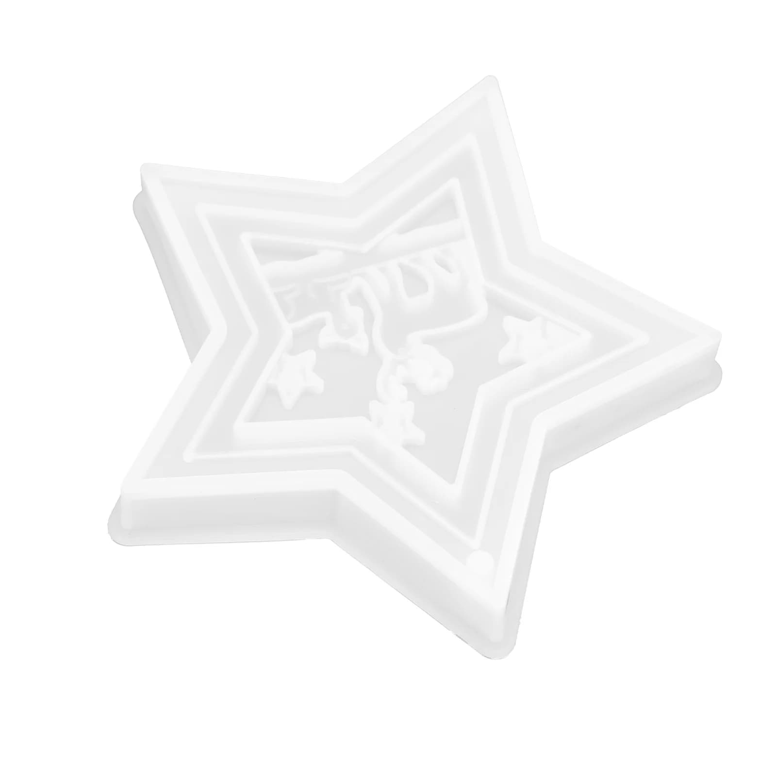 Stampo in silicone Resina Durevole Morbida resistenza allo strappo Stampi per ornamenti in resina per Natale Fai da te Artigianato Decorazione stella