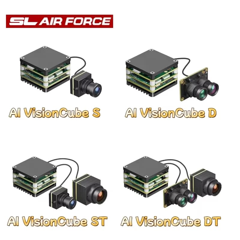 Kit FPV SL Airforce AI VisionCube, Modulo Telecamera AI FPV per Riconoscimento e Tracciamento di Obiettivi a Lungo Raggio, Accessori per Droni FPV