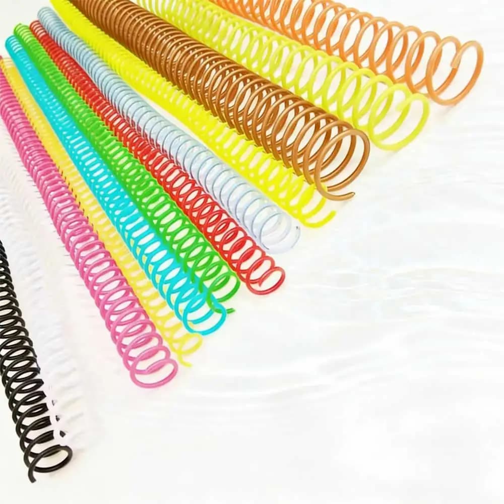 10 Pezzi Anelli di Rilegatura a Spirale in Plastica A4 a 34 Fori, Grande Capacità, Anelli Singoli per Rilegatura Quaderni, Forniture per Rilegatura