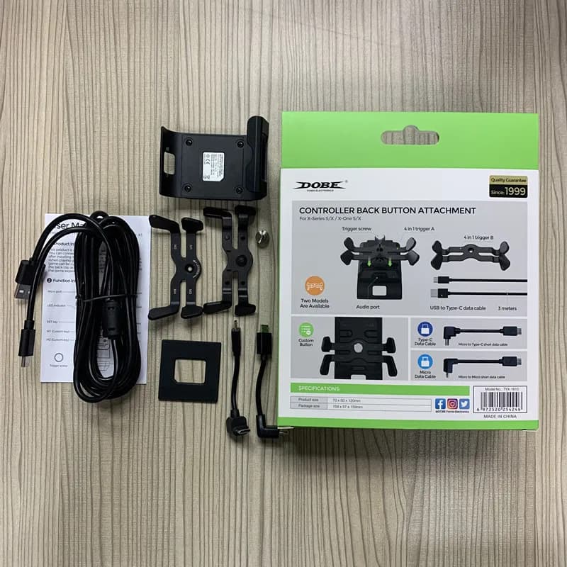 Accessorio con Pulsanti Posteriori per Controller, Paddle per Gaming con Cavo Dati per Xbox Series/One S/X