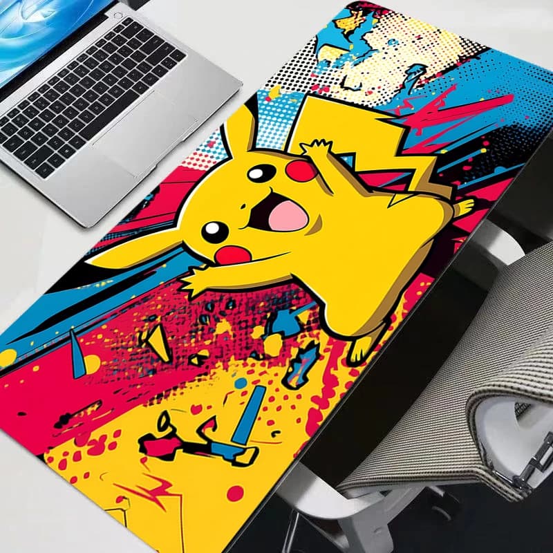 Tappetino per mouse durevole Anime Gamer Large XXL Pokemon Pikachu Tablet Varmilo Tappetino per tastiera Kawaii Accessori da gioco Mousepad