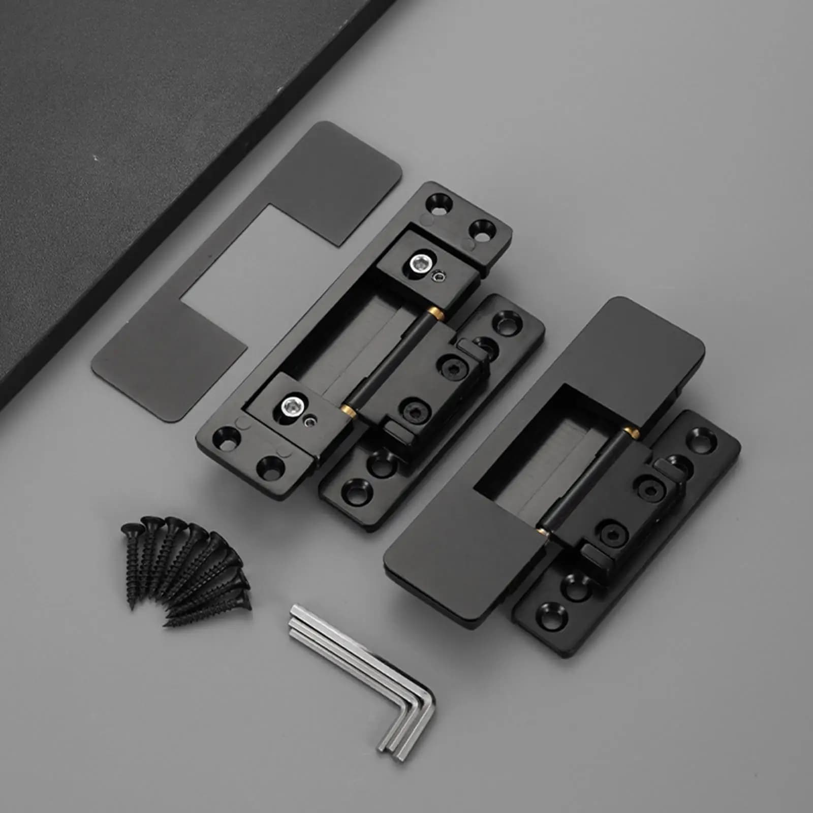 Cerniere Nascoste per Porte, Hardware Regolabile, Cerniere Sottili Invisibili per Armadi, Guardaroba, Porte Segrete, Uffici, Camere da Letto