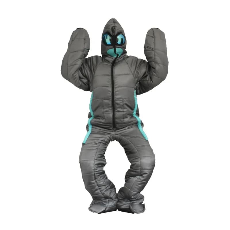Humanoid sleeping bag for camping, warm sleeping bag for accompaniment