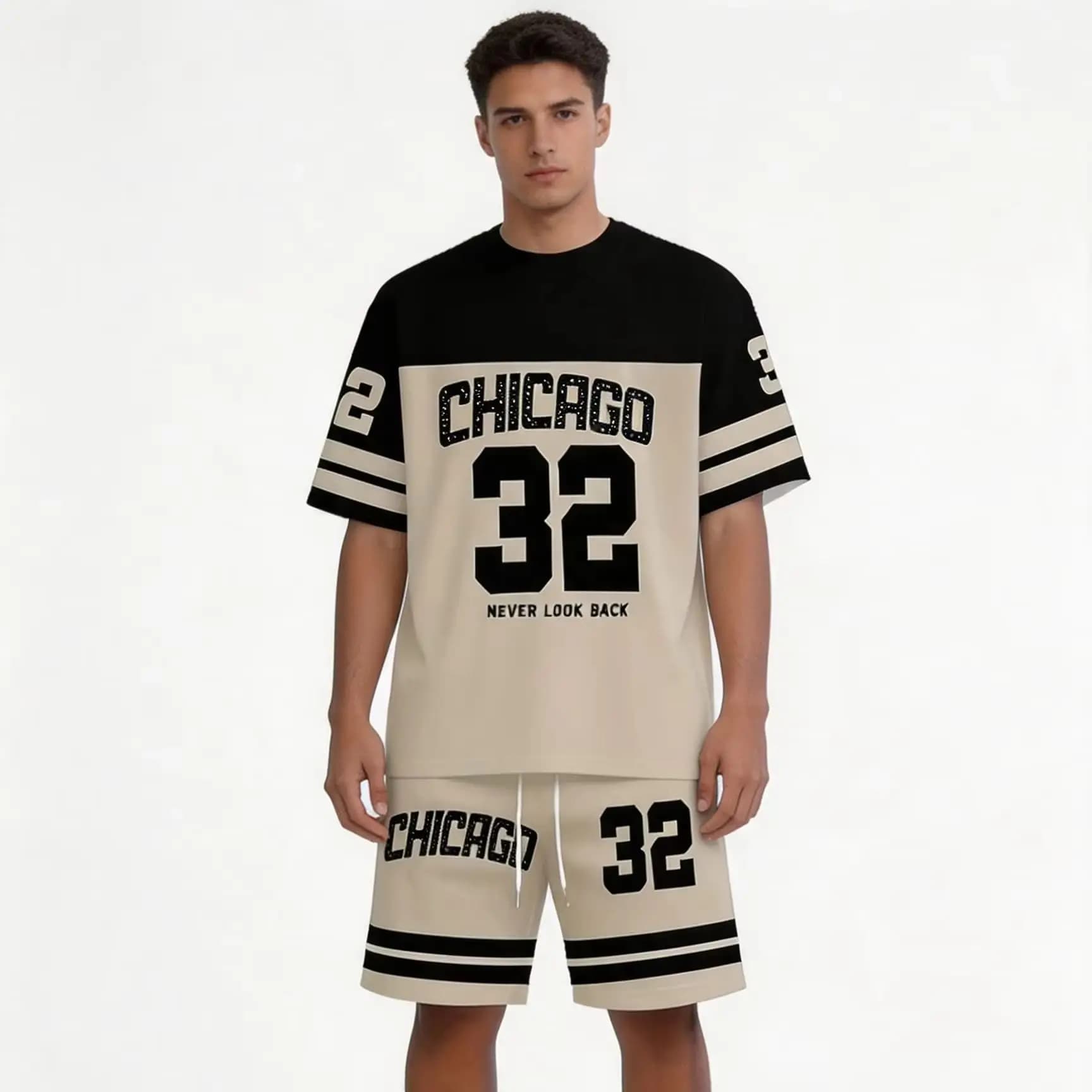 Basketball Spring Summer Casual Mens Top Women Suit Short Sleeve Shorts Set Quick Dry Men's T Shirt Tracksuit 2 Piece Set