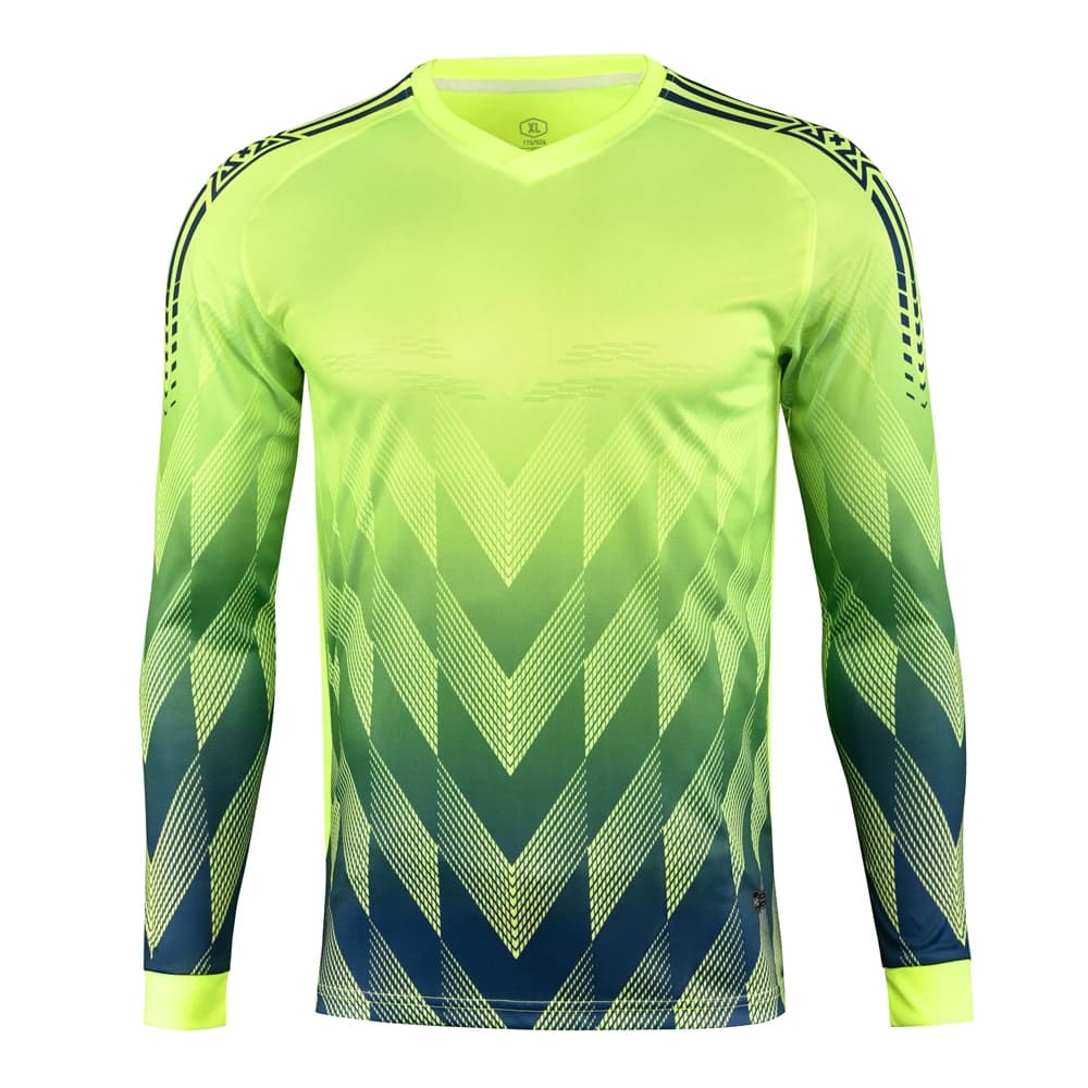 Maglie da portiere per uomo, bambino e ragazzo, con protezione per i gomiti, divisa da calcio, maglia da allenamento con protezione in spugna, abbigliamento da portiere.