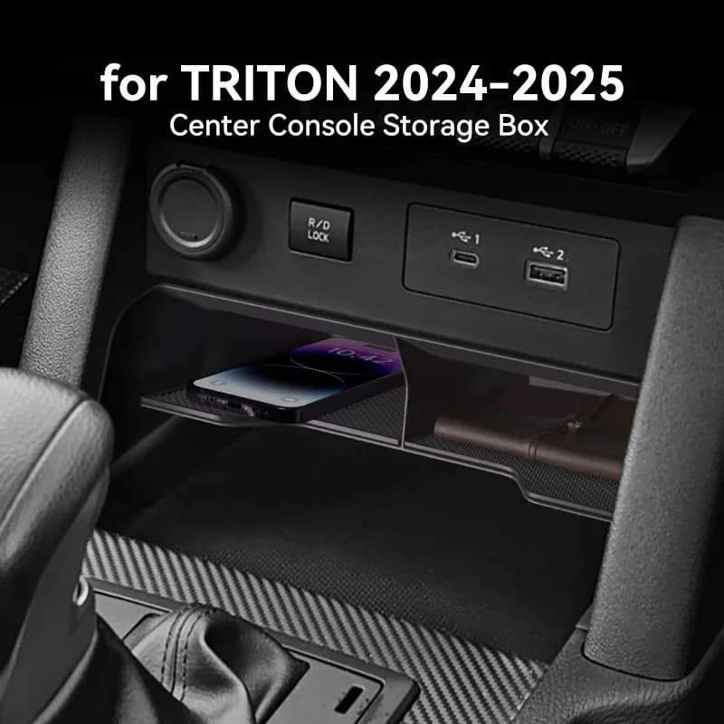 24-25 Mitsubishi Triton/L200 central control storage box for cars, car supplies, modified central control storage