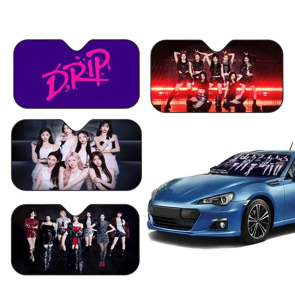 Parasole per Parabrezza Auto Kpop B-Babymonsters, Copertura Anteriore Pieghevole per Auto, Protezione dai Raggi UV