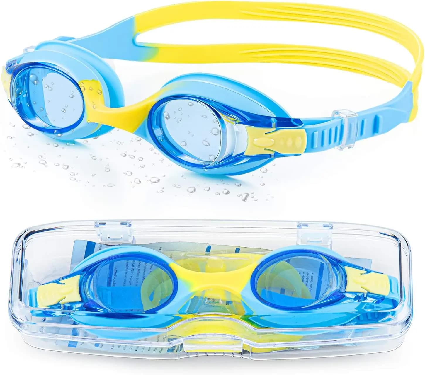 Unisex-Child Swim Goggles, Anti Fog No Leaking Clear Vision Water Pool Swimming Goggles