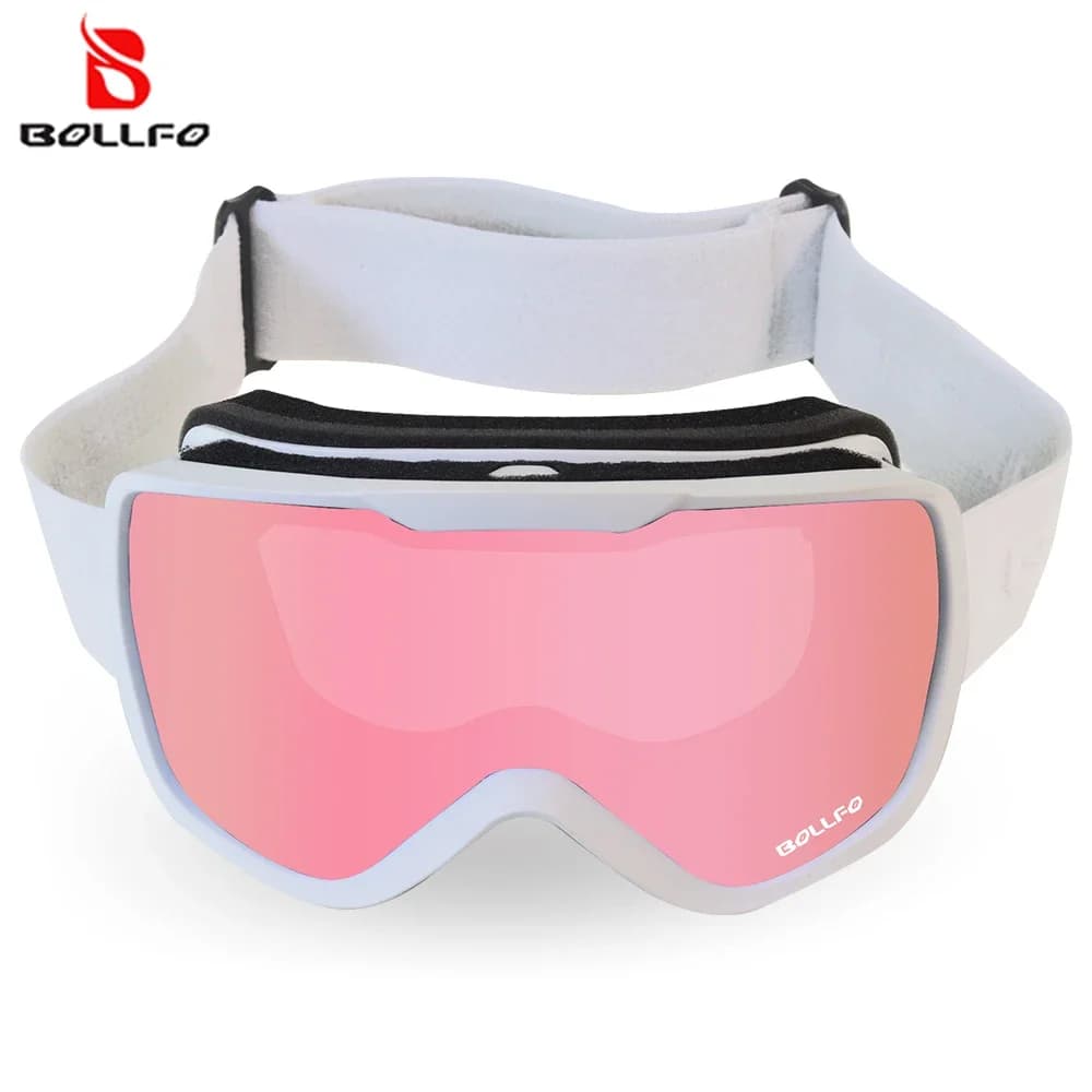 Occhiali da sci Motoslitta Maschera da sci per uomo Donna Anti-Fog Doppia lente Occhiali da motoslitta invernali Sci UV400 Accessori da snowboard