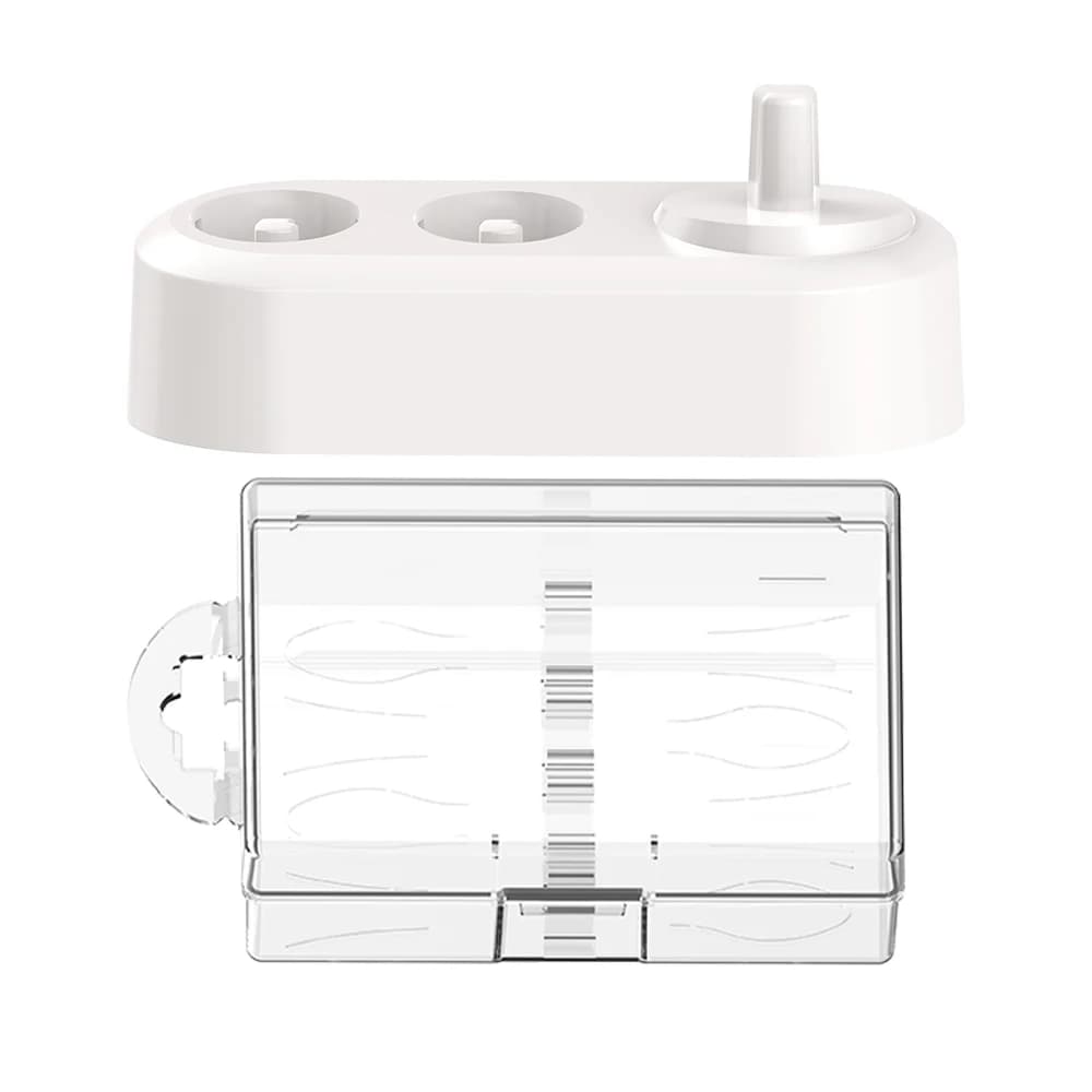 Portable inductive charging base and travel case for toothbrush heads, compatible with Oral B iO series 2/3/4/5/6