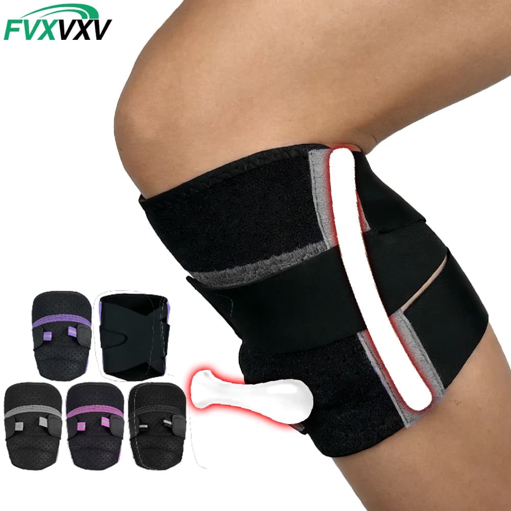 1/2 pezzi di ginocchiera per il dolore al ginocchio con stabilizzatori laterali per donne e uomini, supporto per ginocchio a compressione con cuscinetti in gel per la rotula, artrite