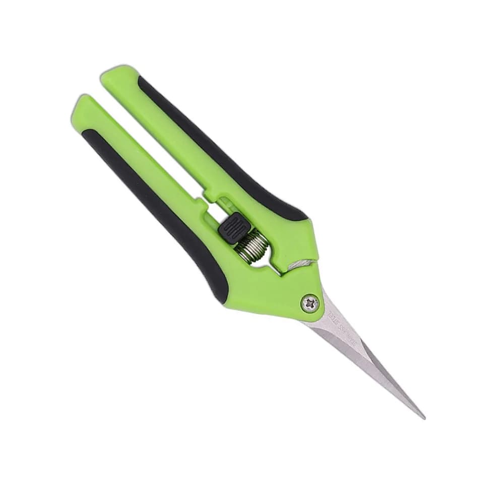 4PCS Stainless Steel Pruning Shears Green Comfortable Grip Garden Snips Precision Blades Ergonomic Spring-Action Hand Pruner