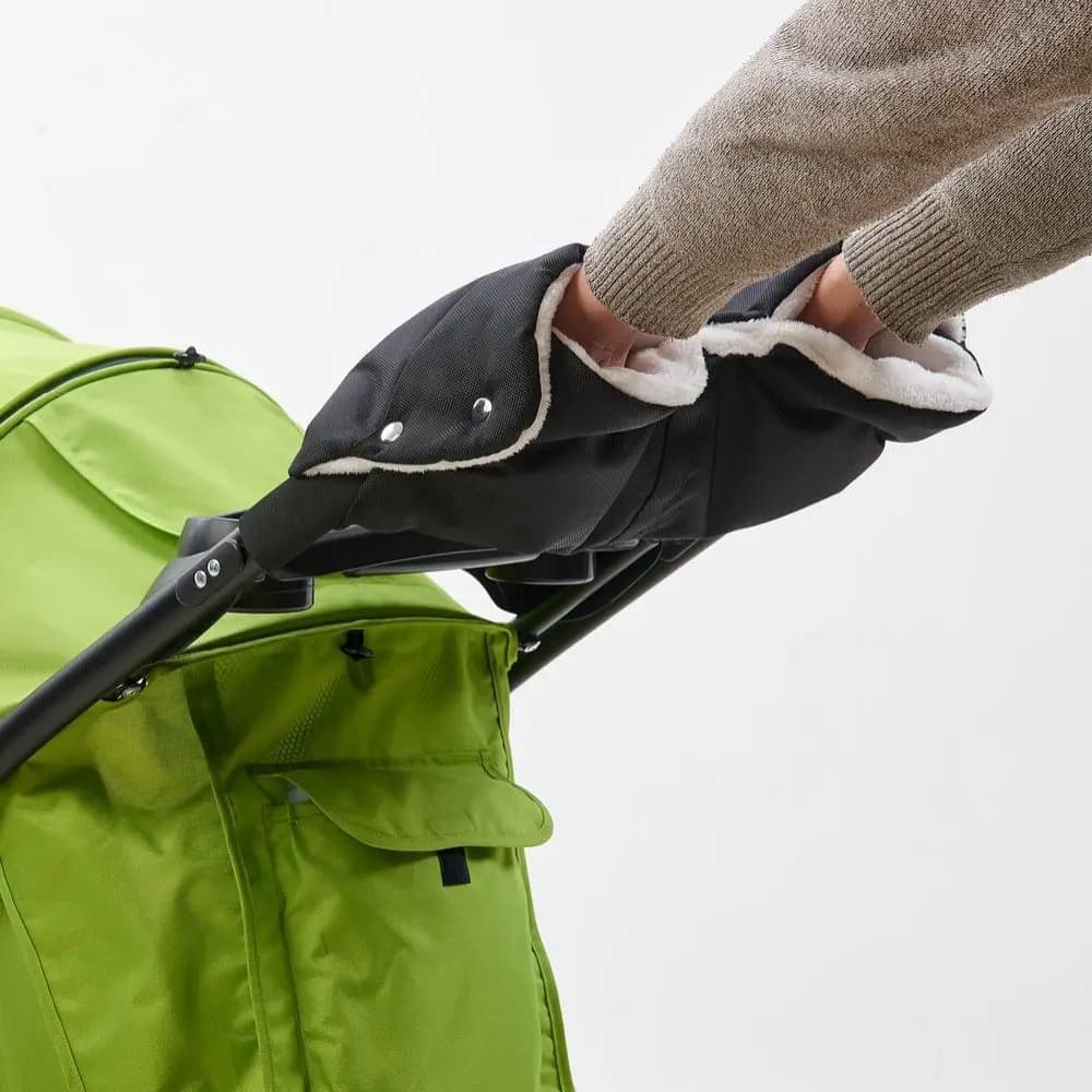 Guanti Extra Spessi per Passeggino, Antivento, Caldi e Confortevoli per l'Inverno, Isolati in Pile