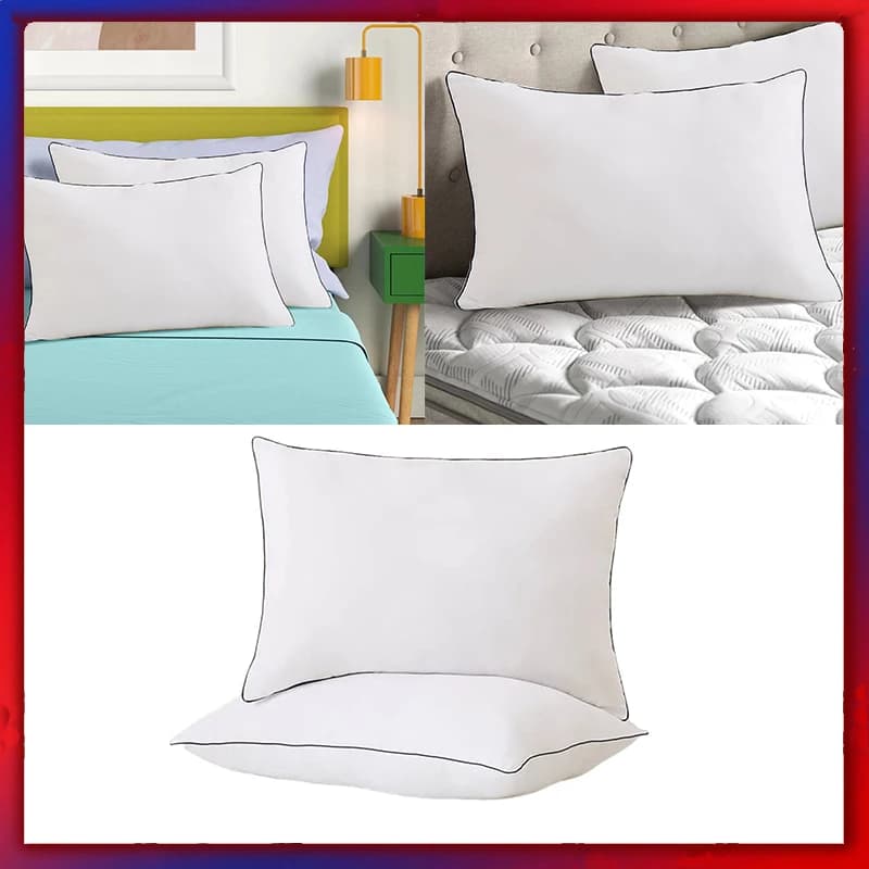 1 PZ Imbottiture Cuscino 100% Piuma d'oca e Piume Cuscini di Lusso Casa Hotel Cuscini Letto Vertebra Cervicale Supporto Cuscino Per Il Sonno
