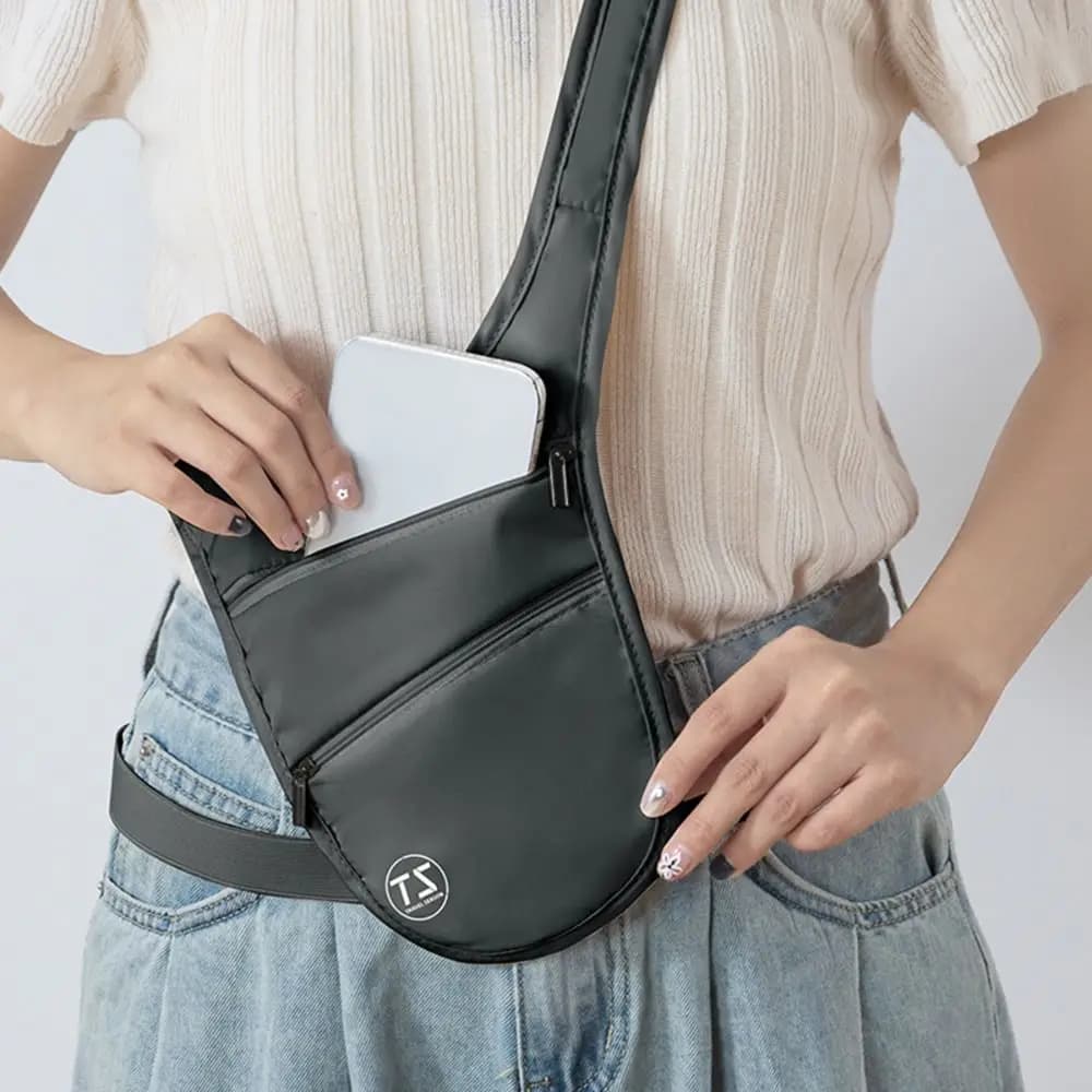 Waterproof Lightweight Running Waist Bag Adjustable Shoulder Bag Large Capacity Invisible Waist Bag Gym