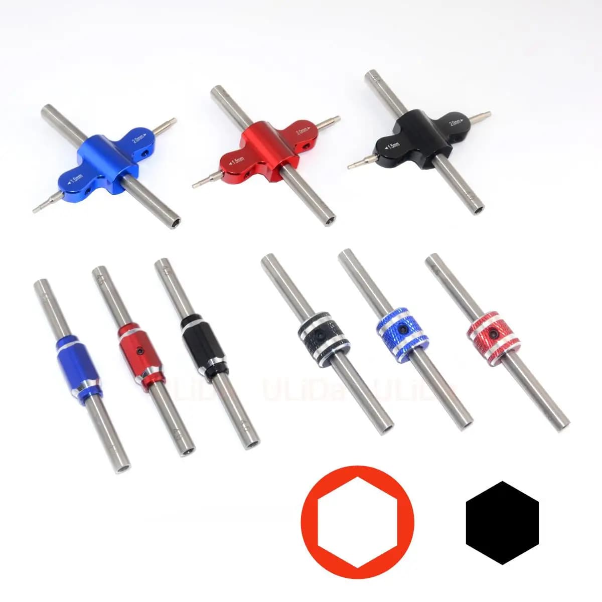 1.5 2.0mm cacciavite esagonale 4.0mm/4.5mm esagono presa chiave per RC FPV Quadcopter Drone UAV barca auto elicottero giocattoli