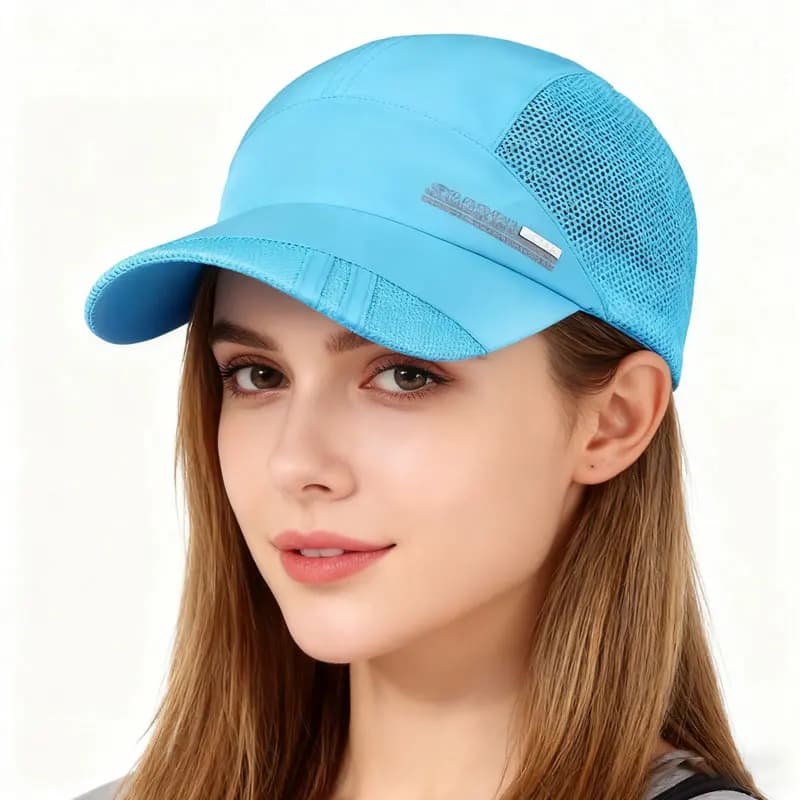 Cappello estivo in rete traspirante, parasole per sport all'aria aperta ad asciugatura rapida e berretto da baseball con protezione solare