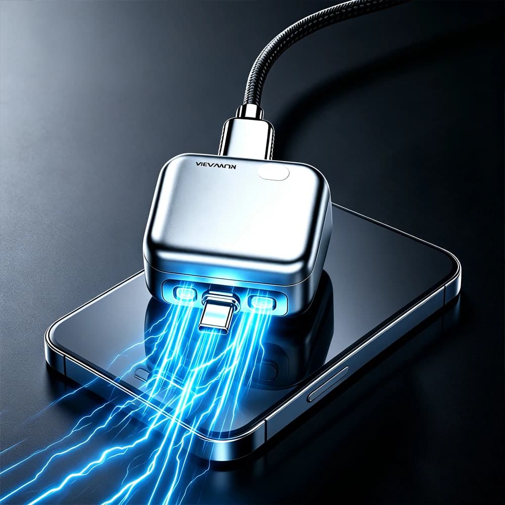 Adattatore di ricarica con disconnessione automatica 140W, protezione intelligente con arresto automatico e interruttore fisico per sovraccarico