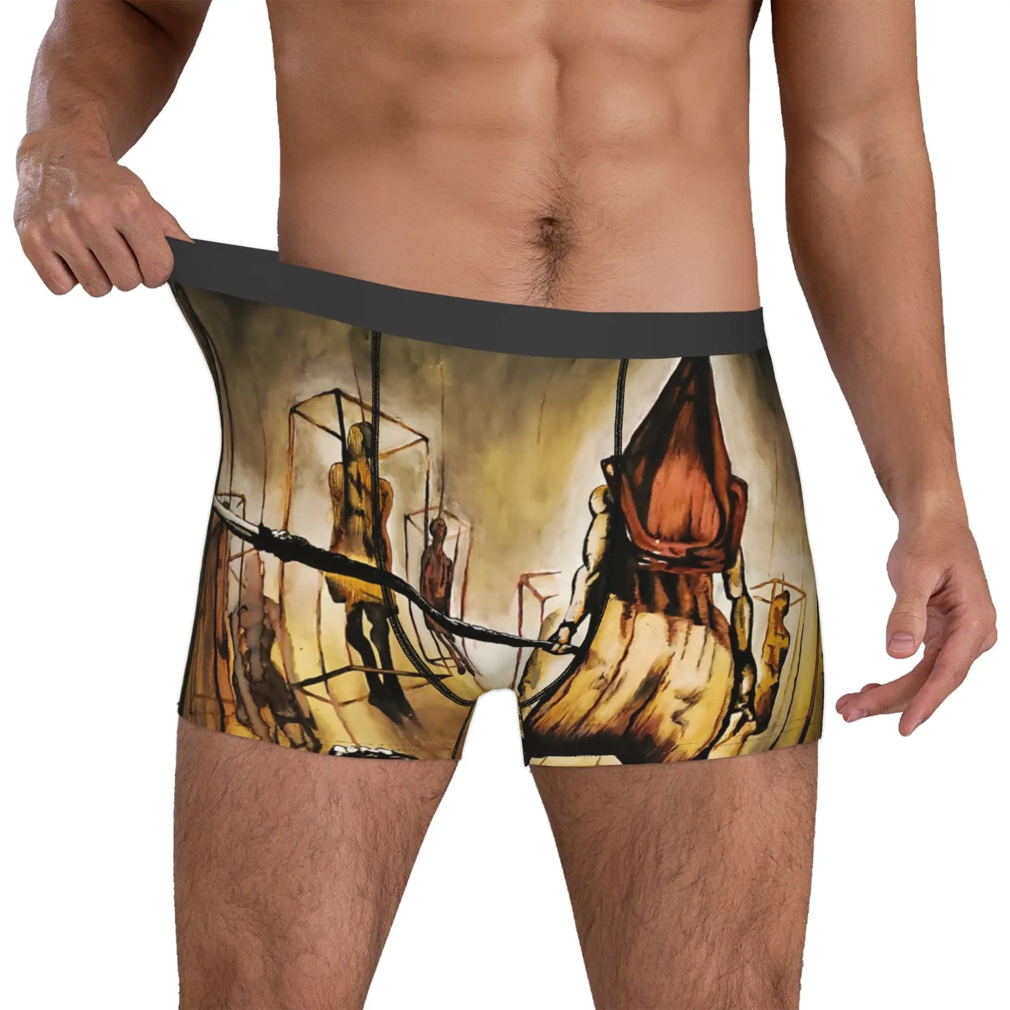 Custom Hot Cartoons Game S-Silentes H-Hilles Underwear Male Printed Classic Boxer Briefs Shorts Panties Soft Underpants