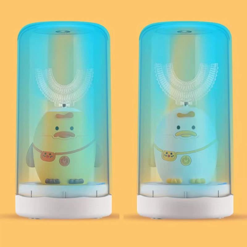 U-shaped electric toothbrush for children 360 degree automatic sonic toothbrush Infecting cup with rechargeable intelligent timer
