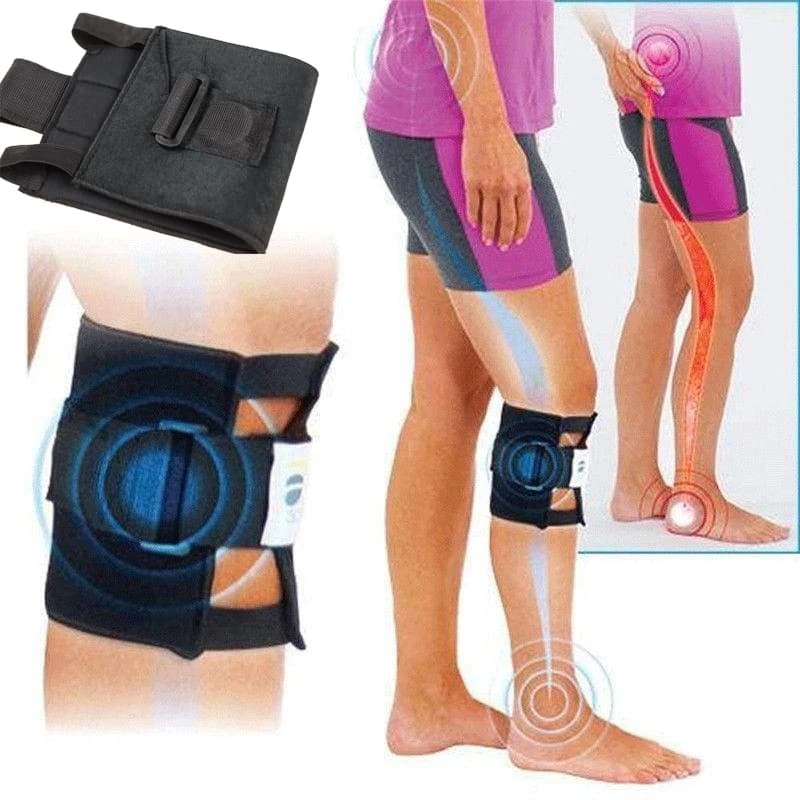 Supporto Magnetico per Ginocchio con Terapia dell'Acupressione, Sollievo dal Dolore Sciatico e Lombare, 1 Pezzo