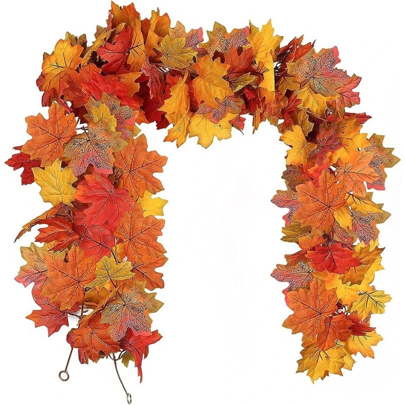 Artificial Plants Smaple Leaf Vine Autumn Flower Garlands Wedding Home Room Garden Outdoor Yard Decora Festival Hotsale DIY Gift