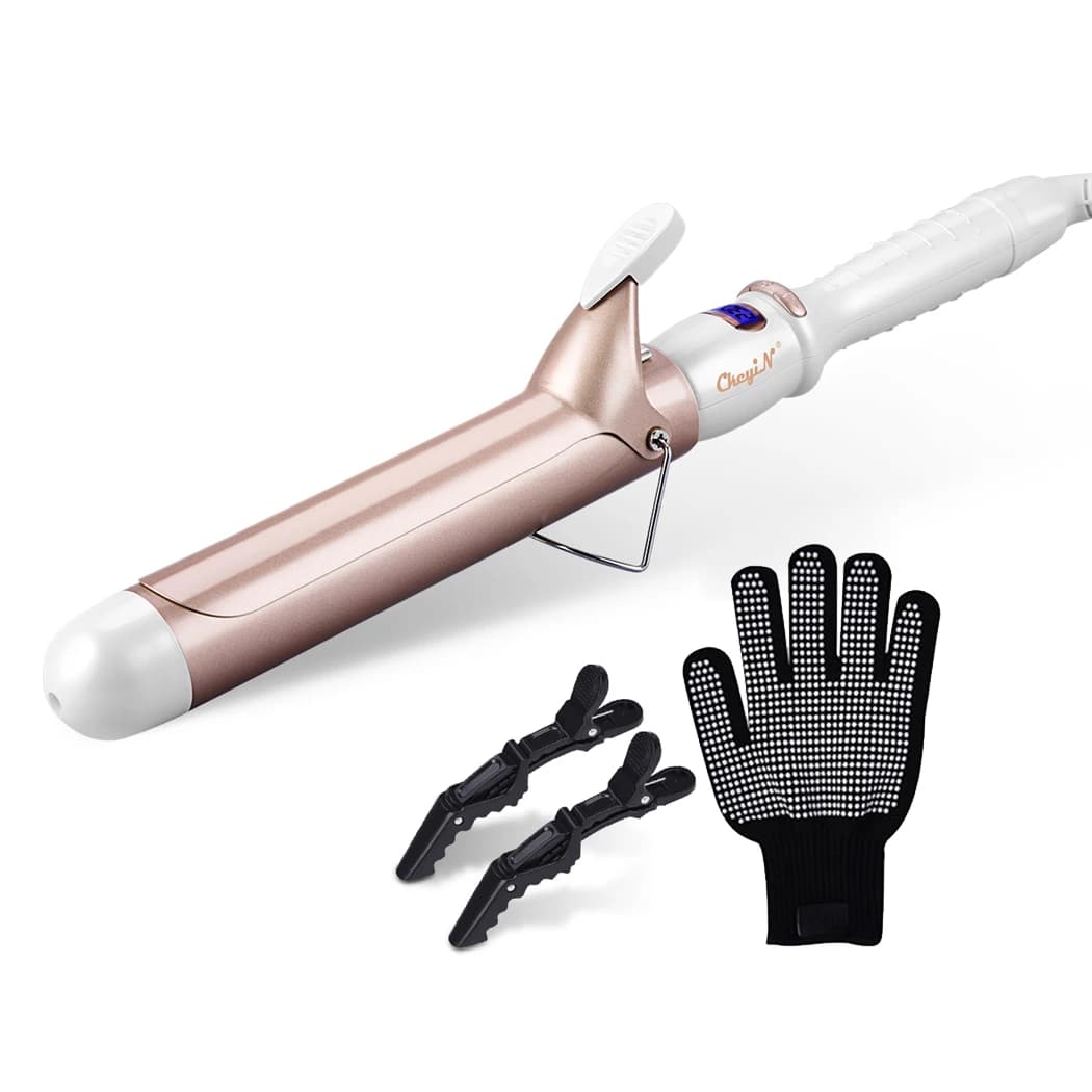 Professional Electric Iron Curling CkeyiN 32mm 38mm for Women, Iron Ceramic Hairstyles with Adjustable Temperature, Hair Styling Tool
