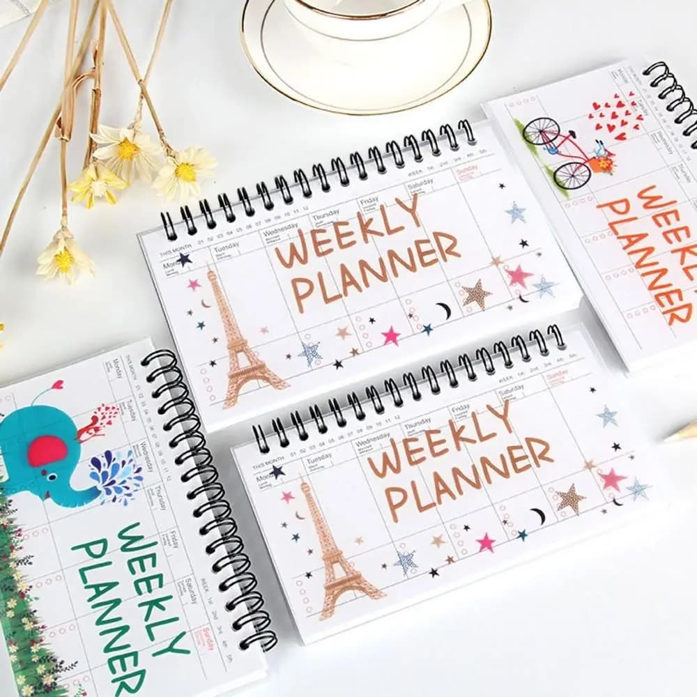 Diario dello studente Flip Notebook Notebook Agenda Libro Diario Planner Pianificazione settimanale