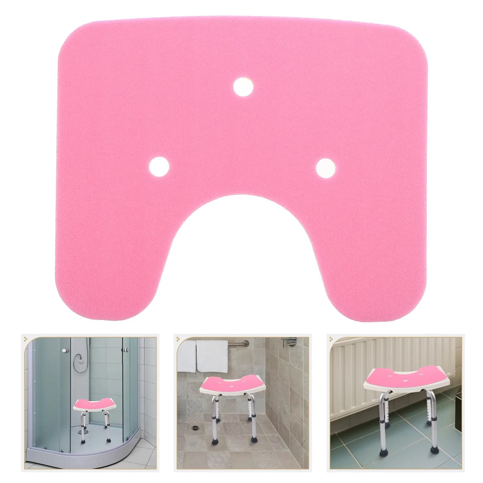 Cuscino per Sedia da Doccia Traspirante in XPE, Antiscivolo, per Sedili da Bagno, Design Ergonomico Confortevole