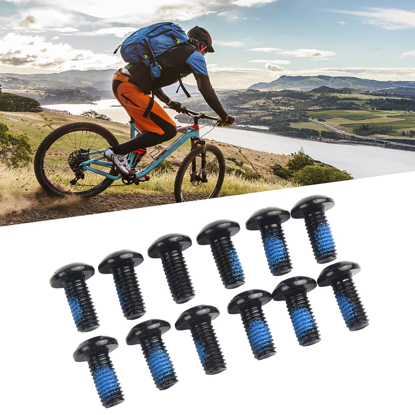 12/50 pezzi bulloni disco freno bicicletta M5 12mm disco in acciaio pad viti di fissaggio bici Torx T25 per ROTOR bulloni accessori di ricambio
