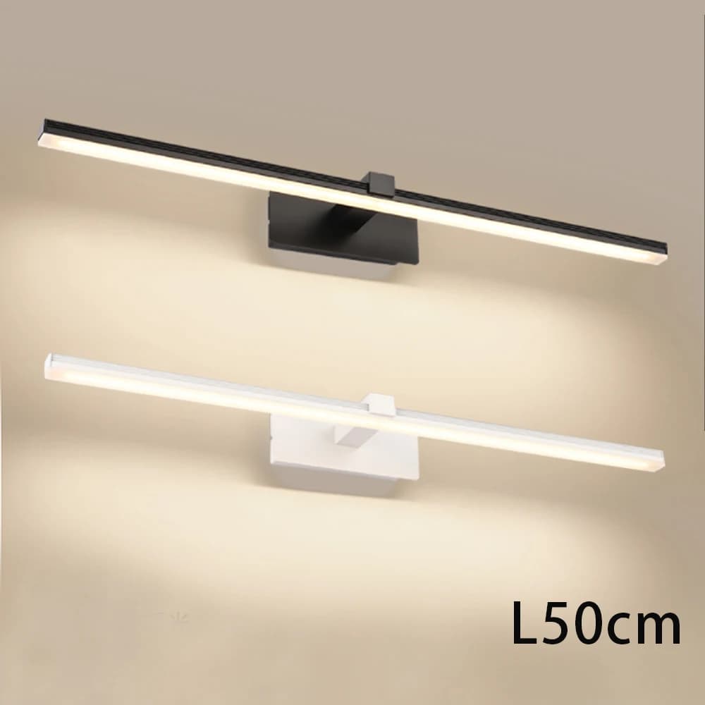 Lampada da Parete Bianca 50CM Luce Calda per Specchio Bagno, Lampada a Candela per Interni, Lampada per Mobile Bagno, 9W, 12W, LED Moderno AC90-260V