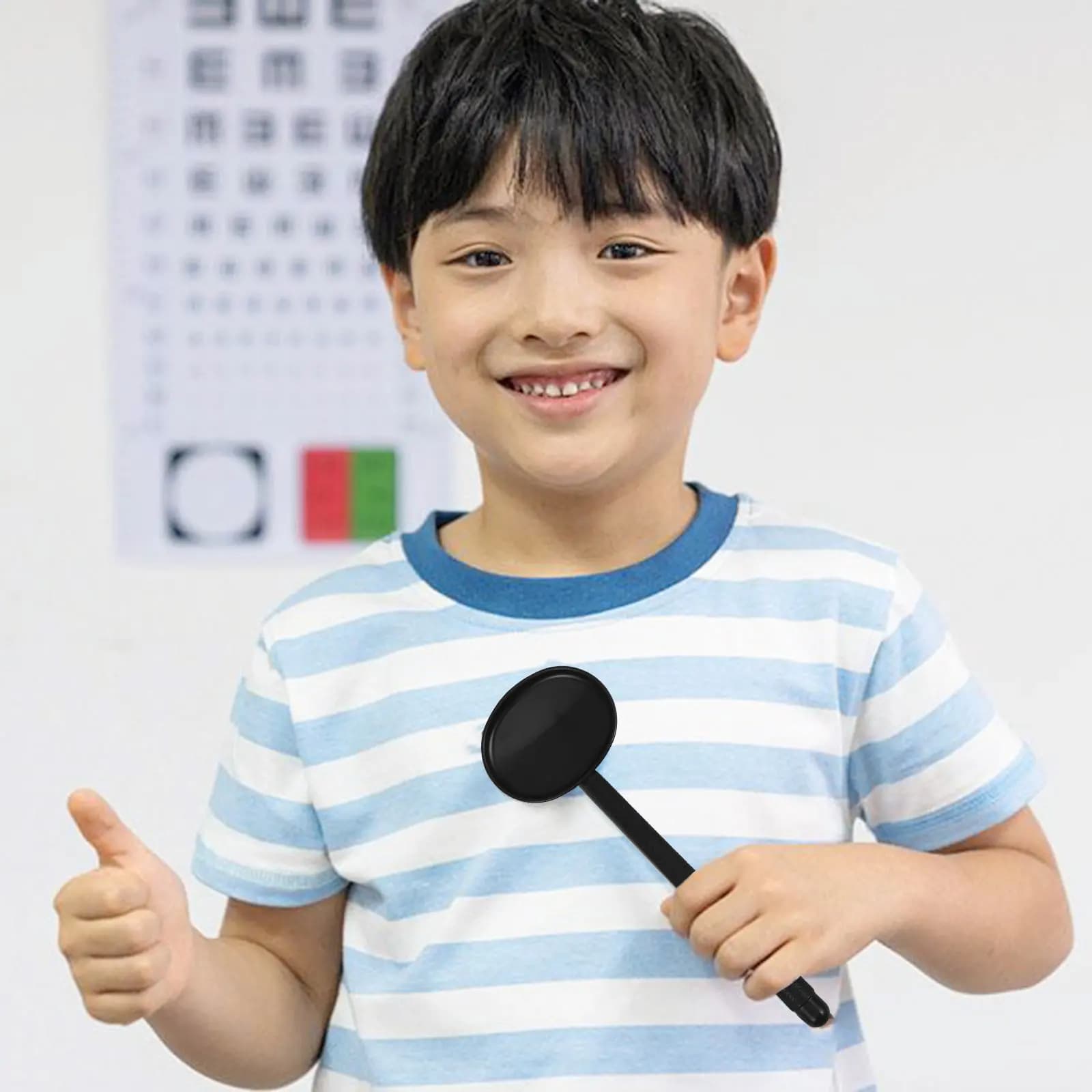 Set di 6 Oclusori Oculari Neri, Strumento Optometrico Portatile per Esami Oculistici Precisi, Dispositivo Leggero per Test della Vista