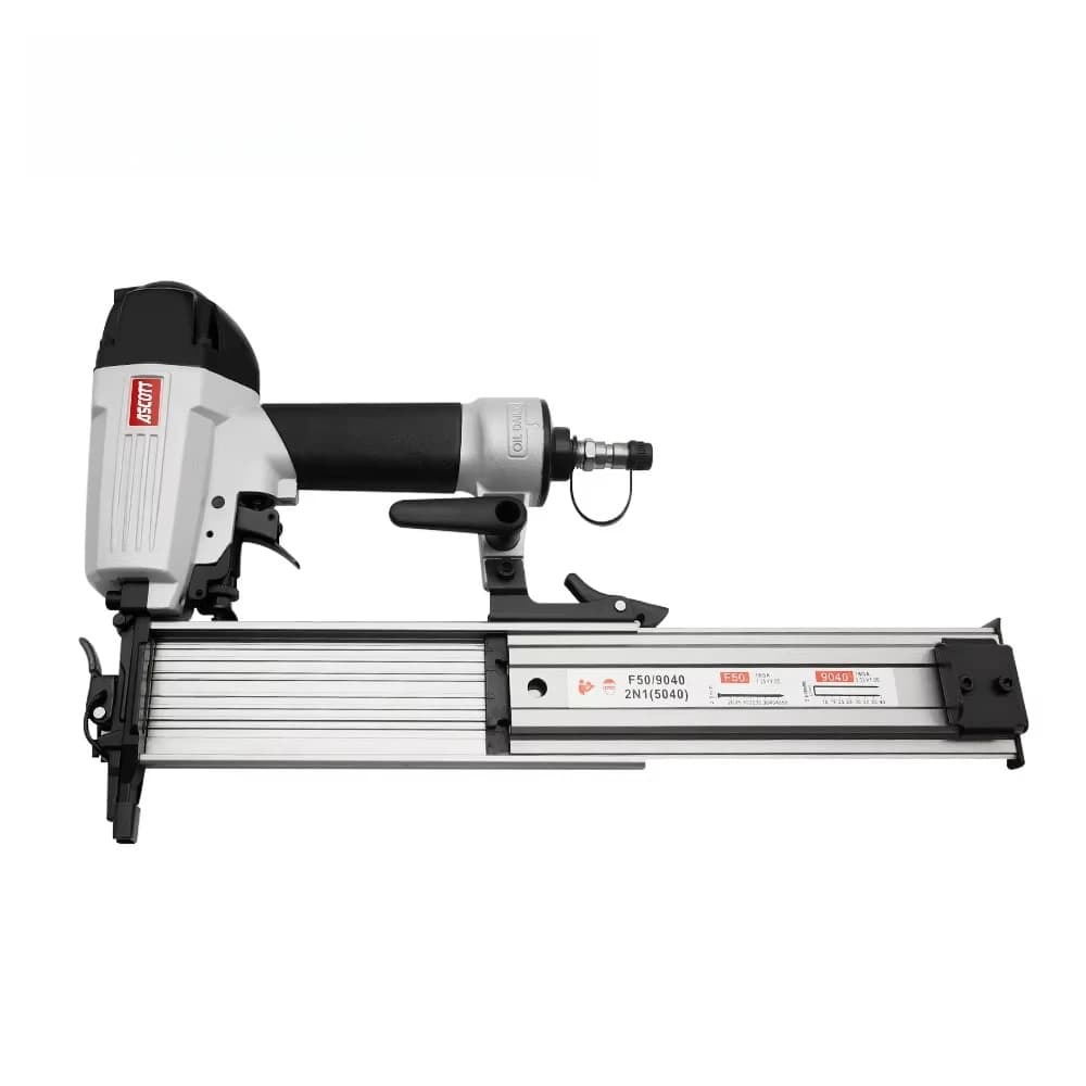 Chiodatrice Pneumatica Compatta 2in1 F5040 ad Alte Prestazioni con Graffatrice per Tappezzeria, Chiodi Brad F50 18GA e Punti Graffetta 9040