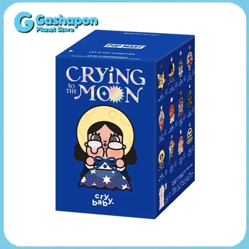 POPMART CRYBABY Crying To The Moon Series Blind Mystery Box - Statuetta Kawaii da Collezione per Casa e Scrivania - Regalo Originale