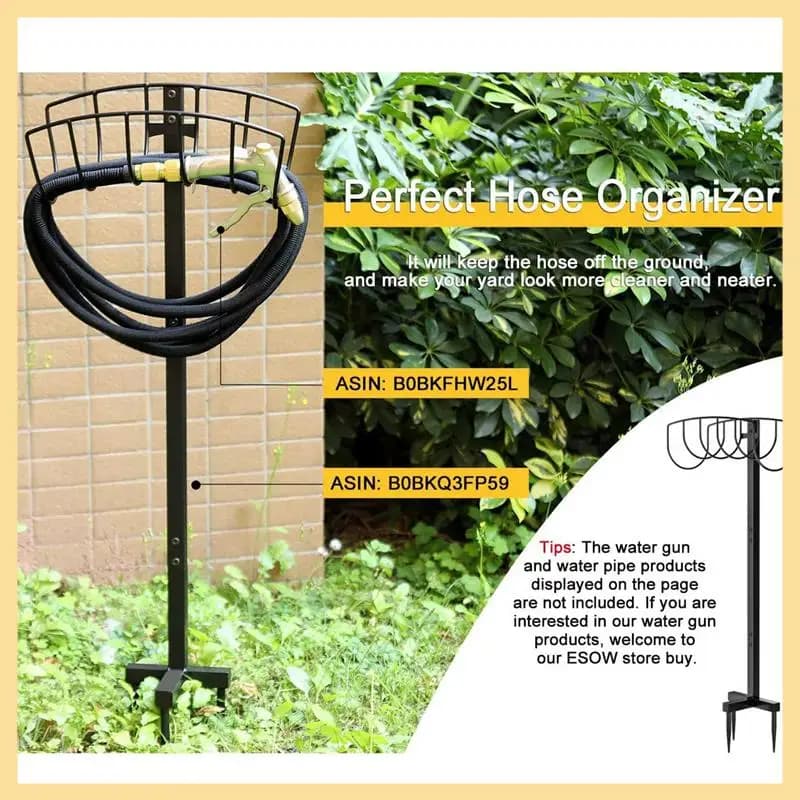 Support for Garden Water Pipe Support for Detachable Pipe Support for Heavy Duty Metal Hose Support for Garden Pipe Storage Pipe Door