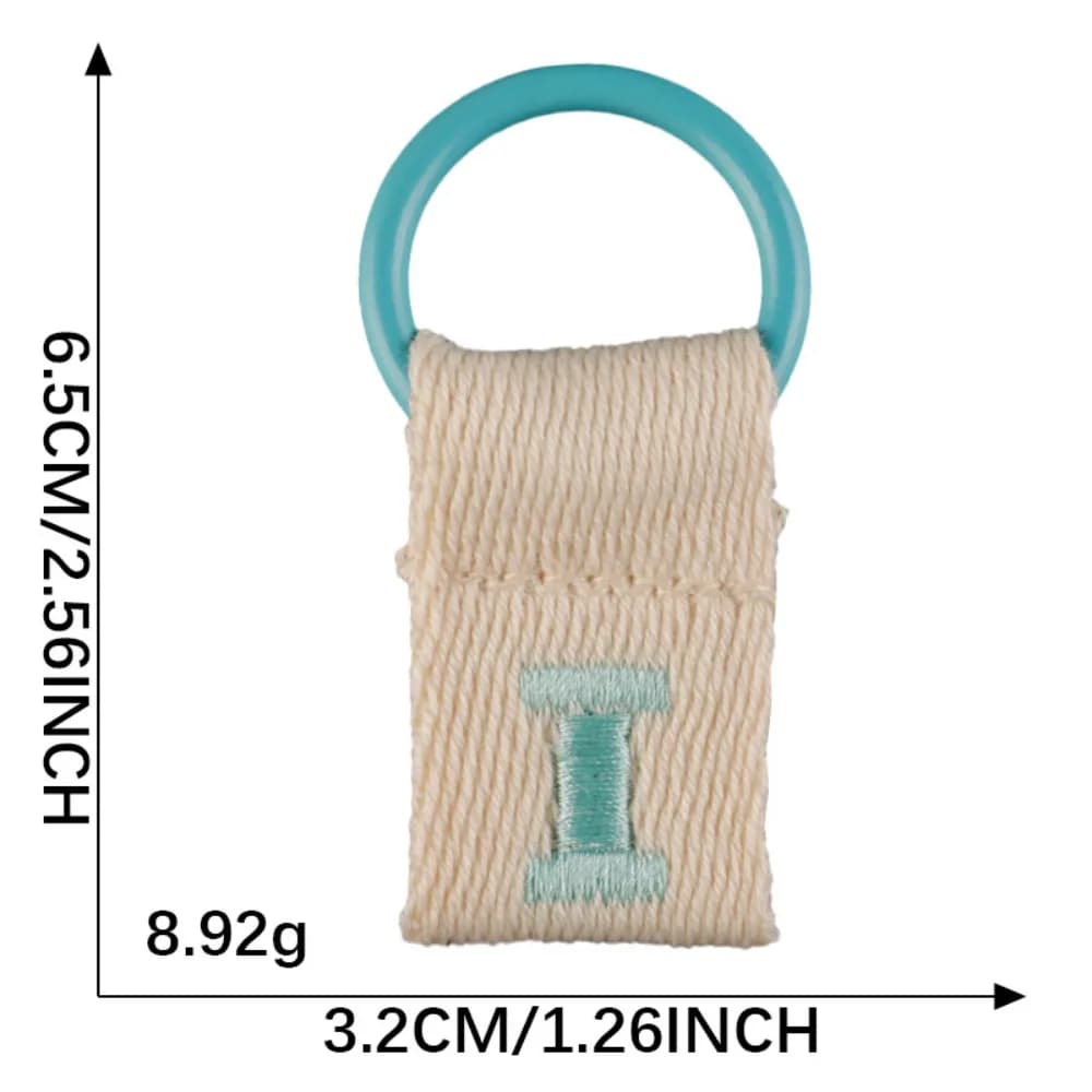 Keys Organizer 26 Letter Key Chain Embroidery Key Ring Alphabet Car Key Buckle Waist Buckle Business Business Key Holder