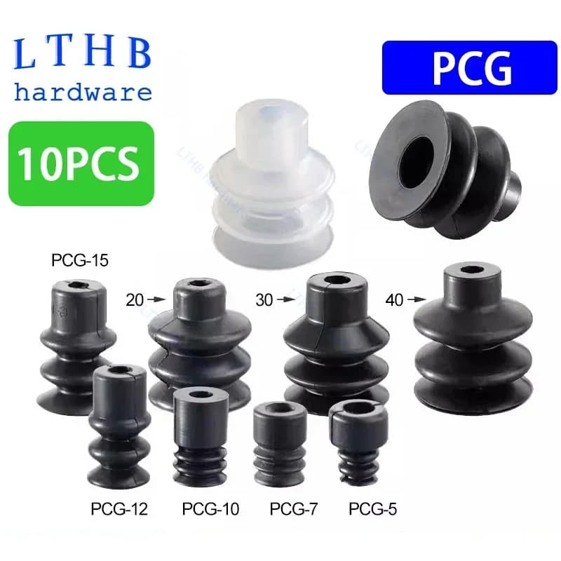 10 pezzi serie PCG ventosa sottovuoto in silicone ventosa a tre strati forte ugello di aspirazione accessori per macchine per stampaggio ad iniezione