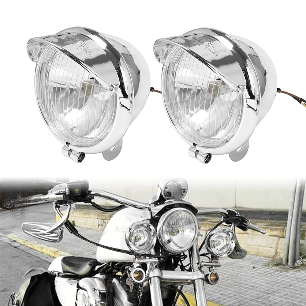 Luce ausiliaria anteriore per moto Nero GN 125 Accessori per luci laterali Faro esterno CM 125 Luce laterale