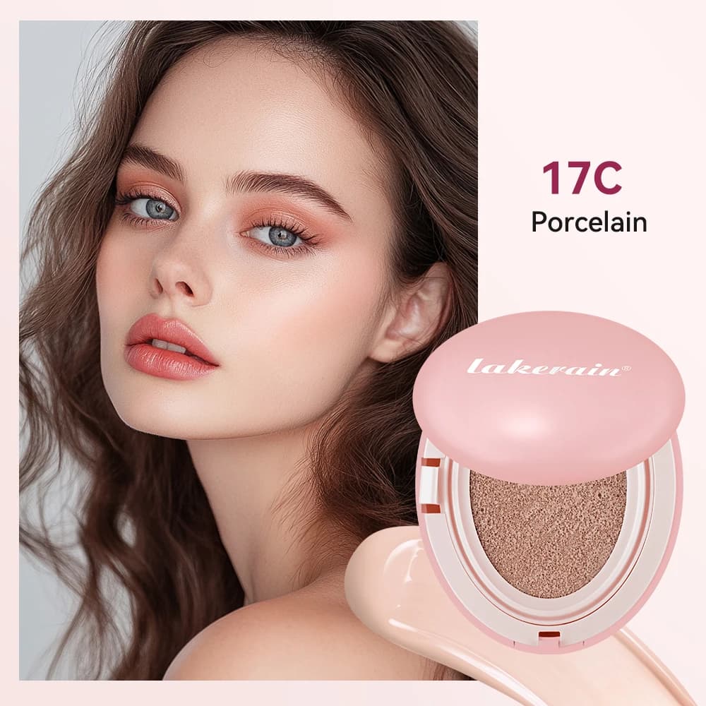 Lakerain Fondotinta per cuscino Base per trucco coreano Fondotinta per nebbia Trucco Copertura completa Crema CC a lunga durata Crema solare Cosmetico
