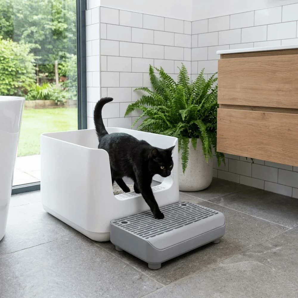 Double Layer Cat Step Filter Pedal Non Slip Plastic Pet Pedal Step Stool Splash-proof Cat Litter Catcher Easy Cleaning