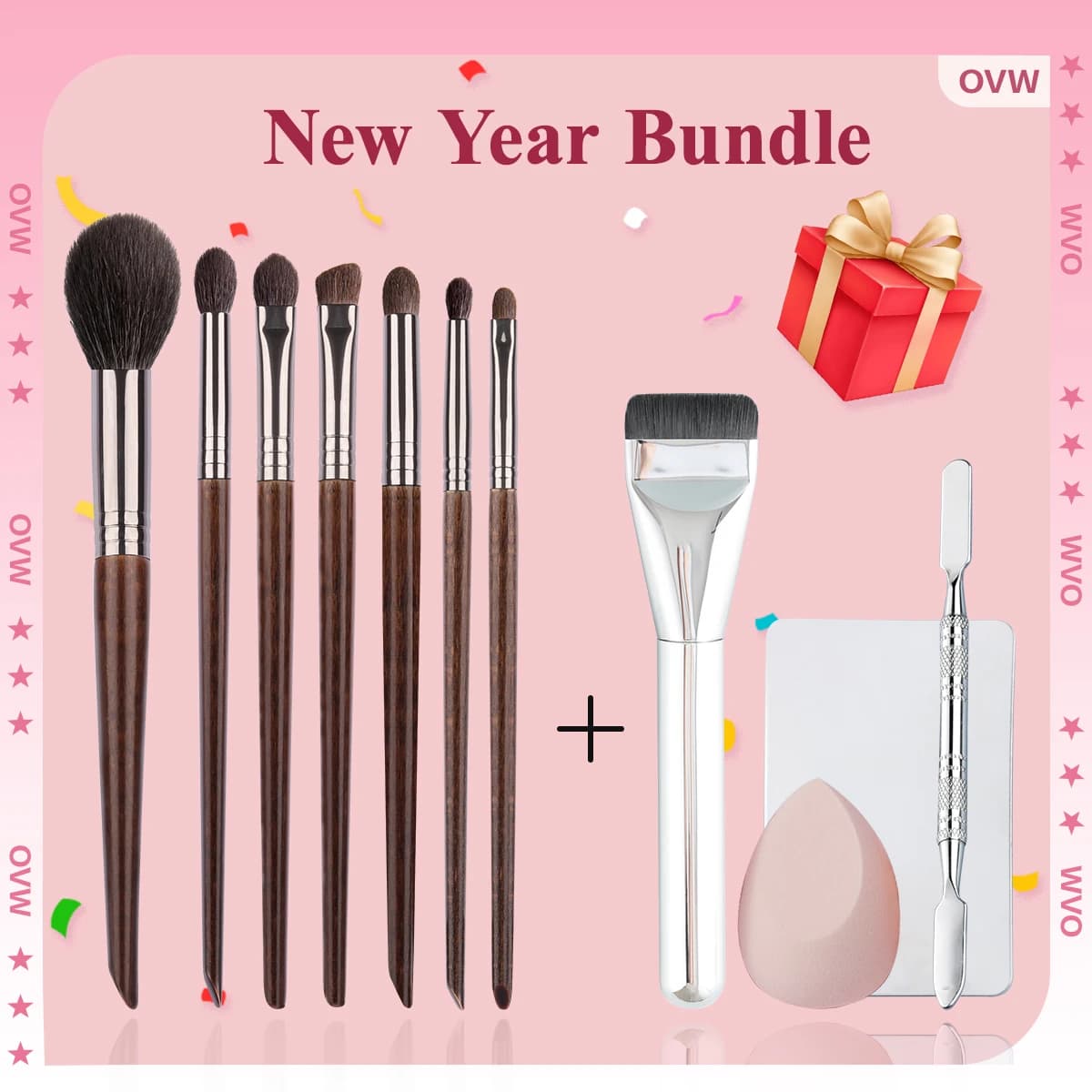 Kit essenziali per il trucco OVW Pro Set versatile di pennelli per trucco per frullatore di bellezza