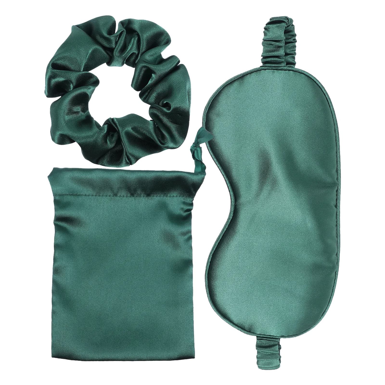 3 pcs mask for sleeping in silk fabric elastic band travel band cover for eyes rope for hair with easy relief cover