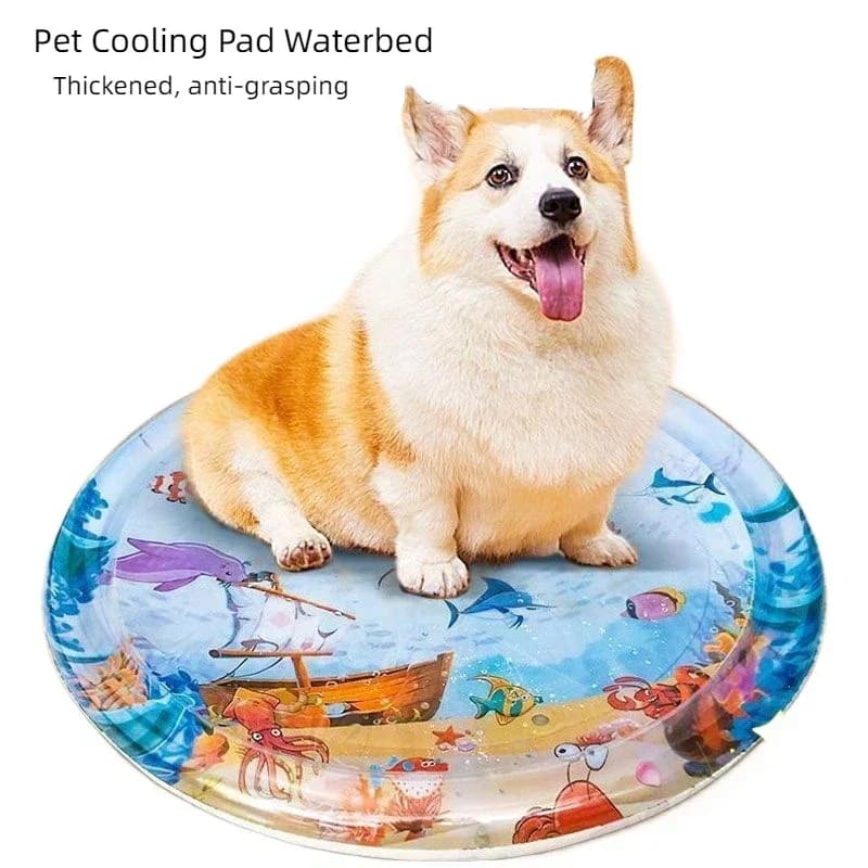 Sensory Pet Cooling Pad Thickened Breathable Durable Tear Proof Water Sensory Play Mat Dogs Cats Cooling Pet Accessories
