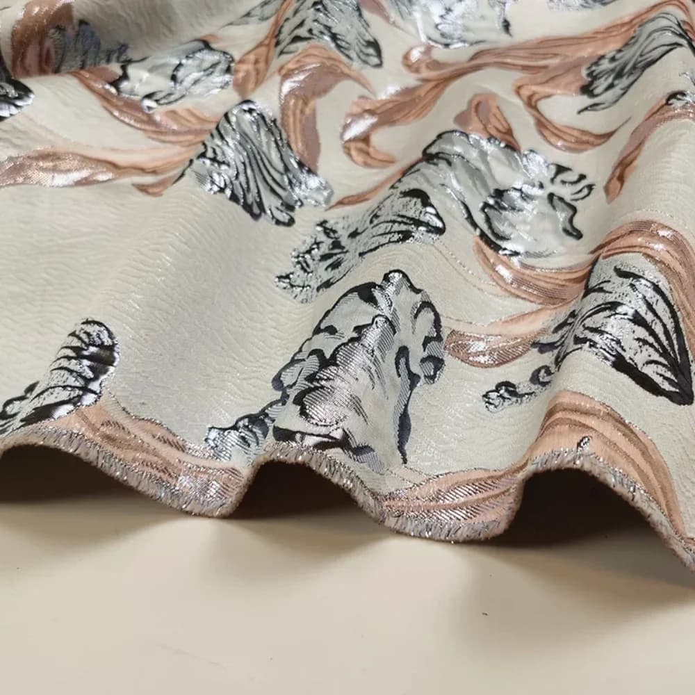 Orgin line Jacquard Fabric Trench Coat for Dress Positioning Flower Three-dimensional Clothing Cloth Material Diy Sewing