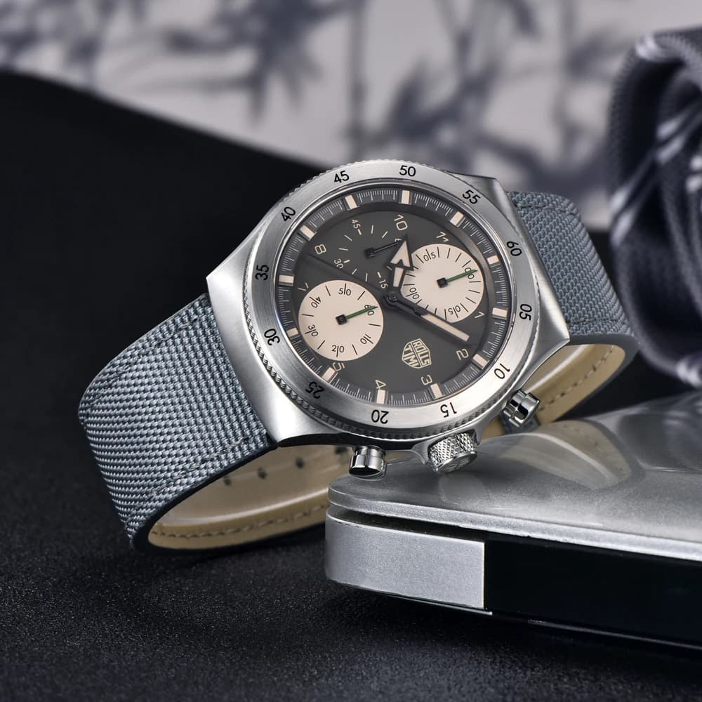 Nuovi orologi da uomo Rollstimi 2025 cronografo impermeabile orologio al quarzo per uomo regalo orologio da polso in acciaio inossidabile con specchio zaffiro