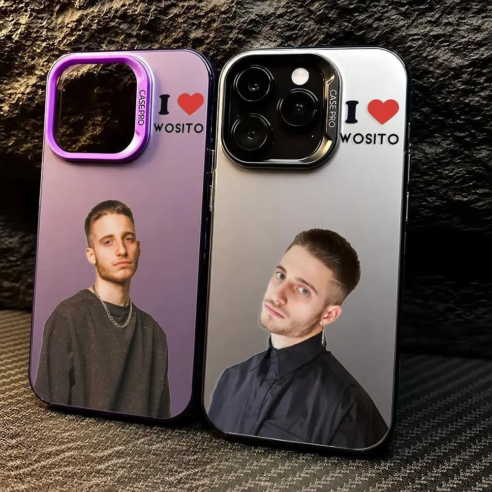 Custodia per telefono Singer V-Valentlin Oliva in TPU sfumato, cover sottile antiurto per iPhone 11-17 Pro Max