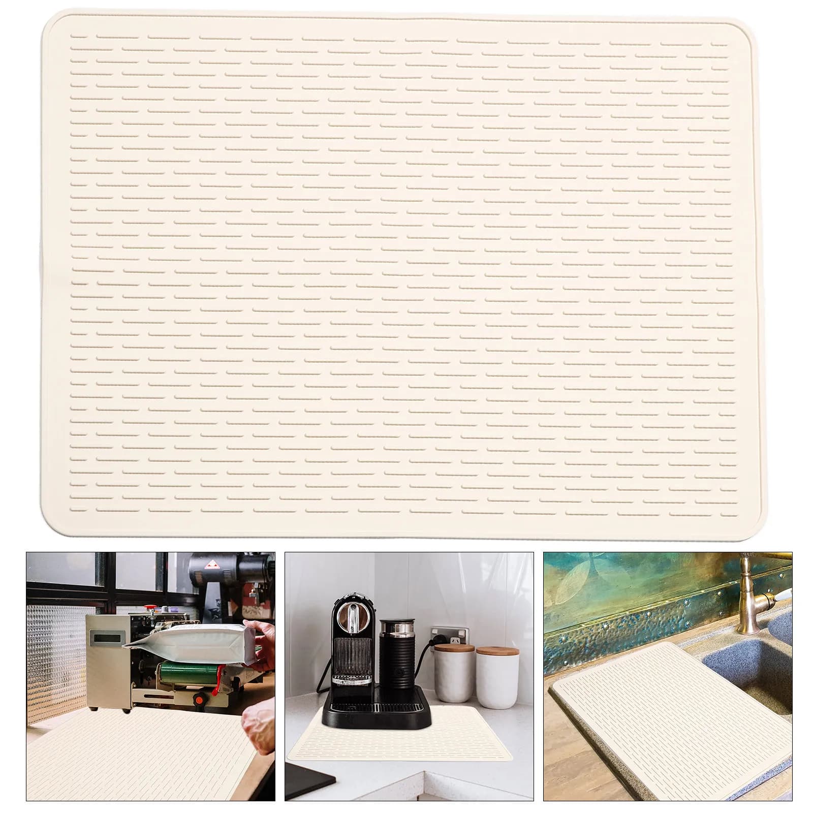 High Temp Silicone Stove Mat for Glass Cooktop Countertop Protection Air Fryer Coffee Maker Electric Stove Induction Hot Pot Pad
