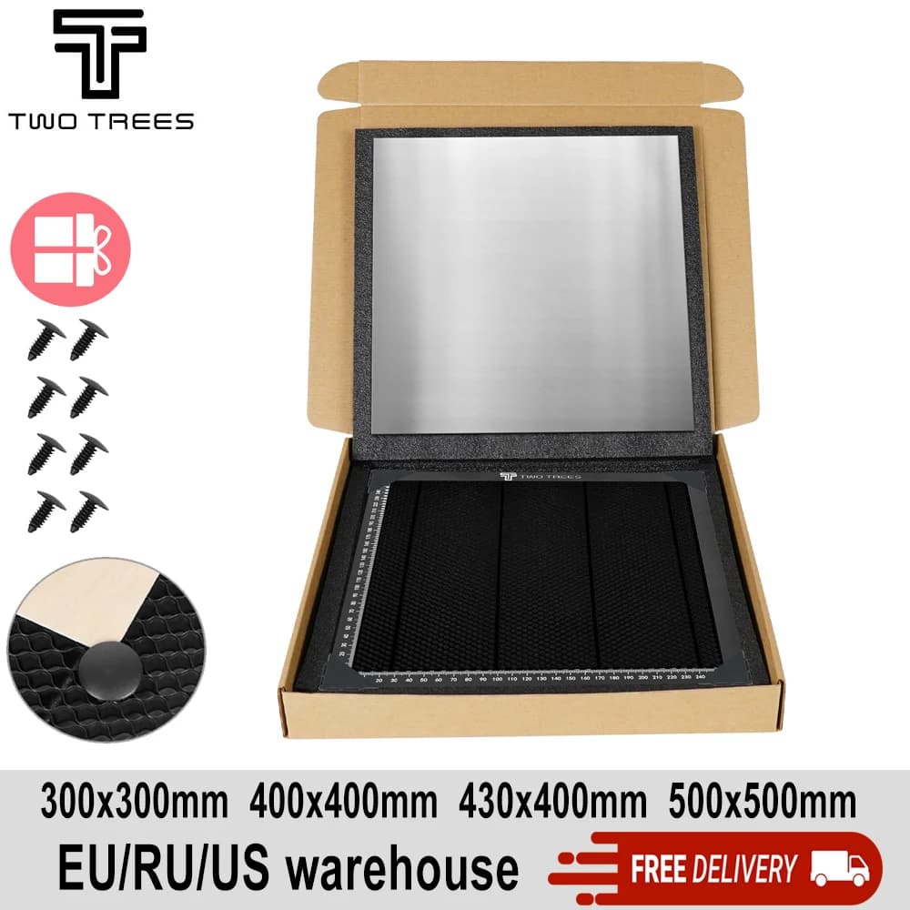 Honeycomb Work Table for Equipment Laser Twotoes for Laser Cutting Laser Cutting Machine CO2 Shoe XTOOL 300 x30 0/400 x40 0/500x500mm