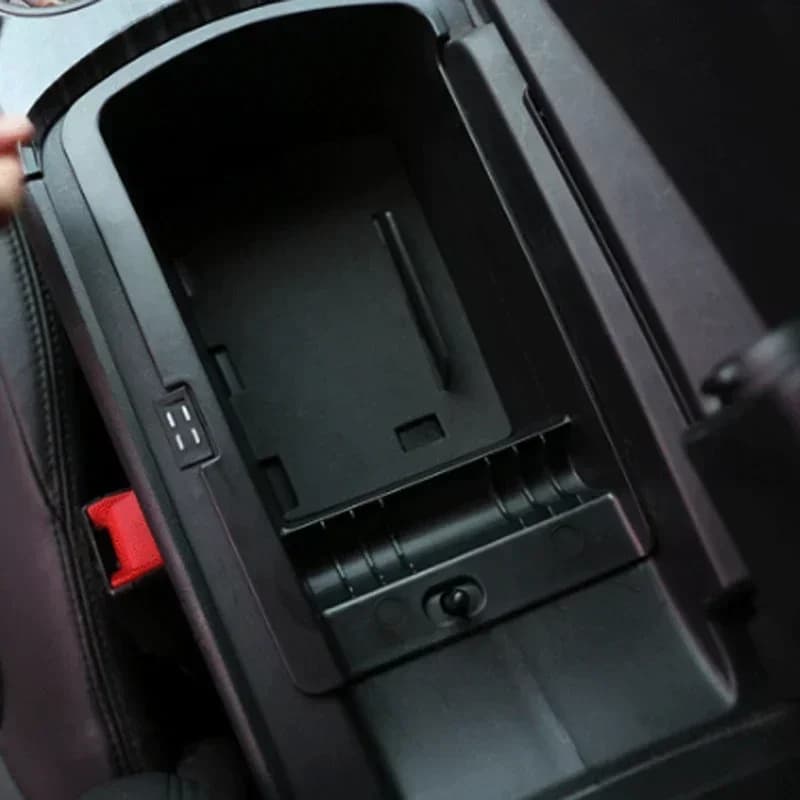 Container tray storage box holders central armrest car accessories Peugeot 3008 2012- 2015